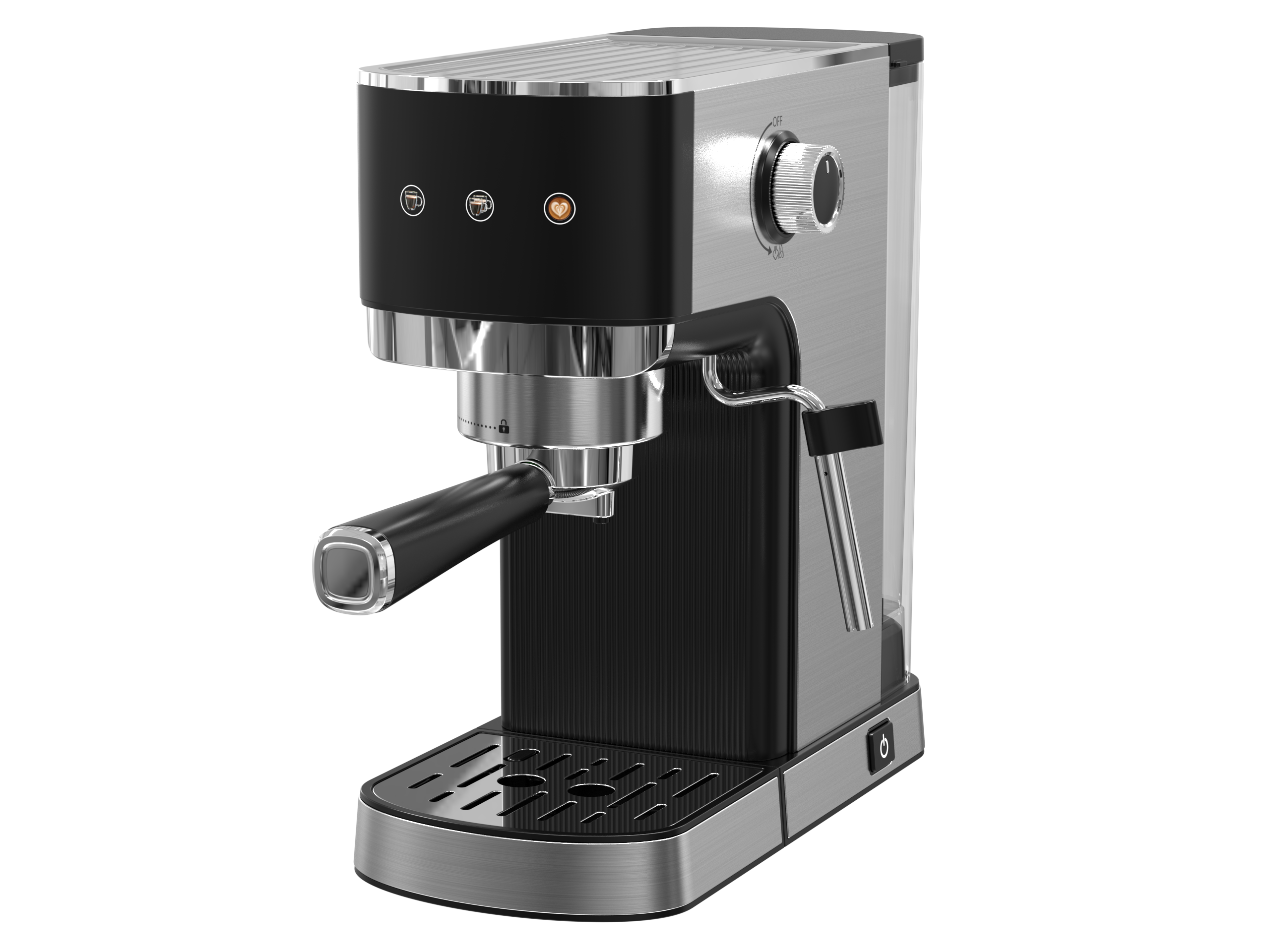 WHALL® Touchscreen Espresso Machine 20 Bar，Espresso Coffee Maker with Milk Frother Steam Wand, Stainless Steel Coffee Machine with Removable Water Tank